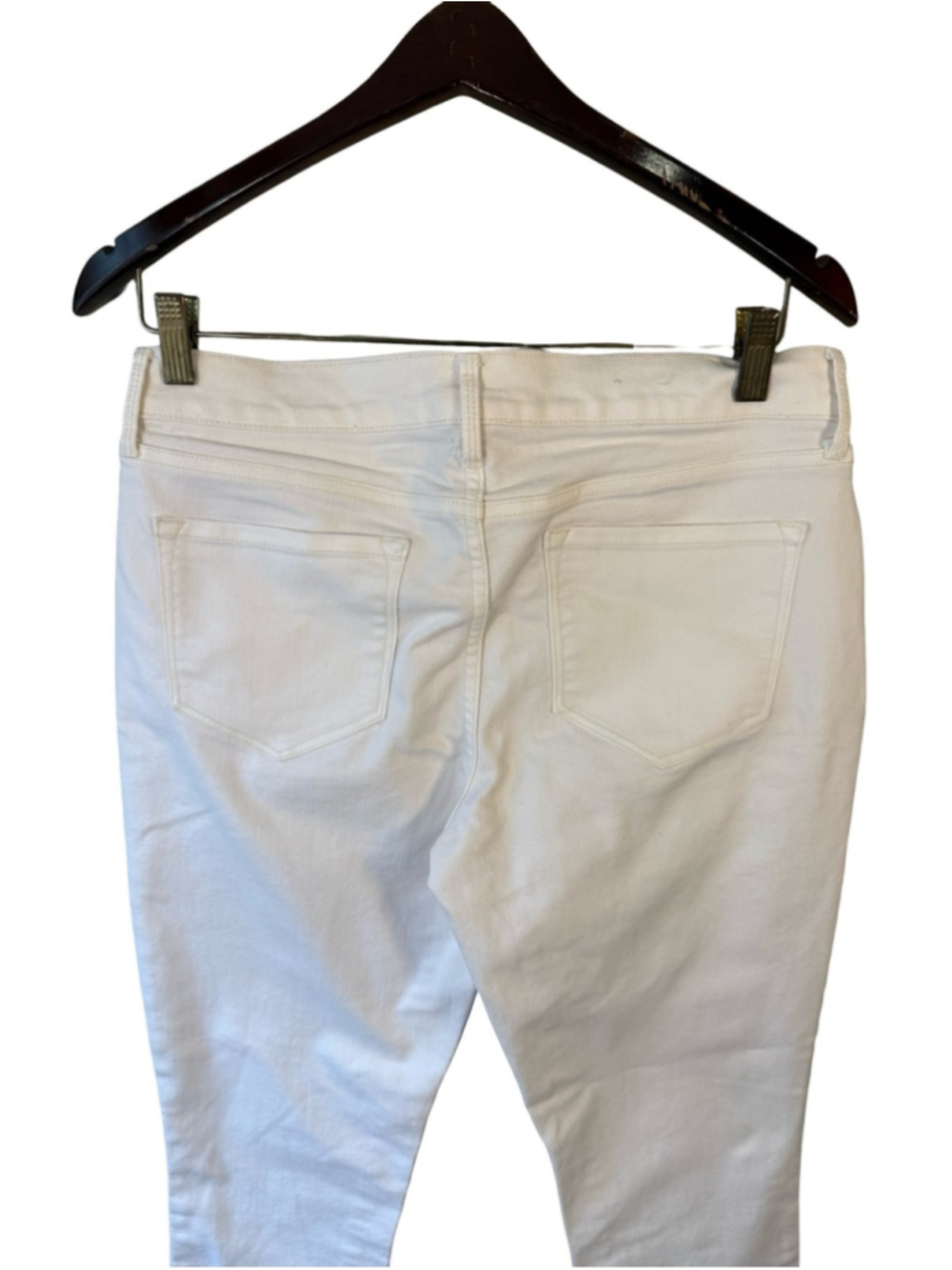 Old Navy White The Diva Skinny Jeans Stretch Denim Size 8 Vacation Coastal - Picture 13 of 14